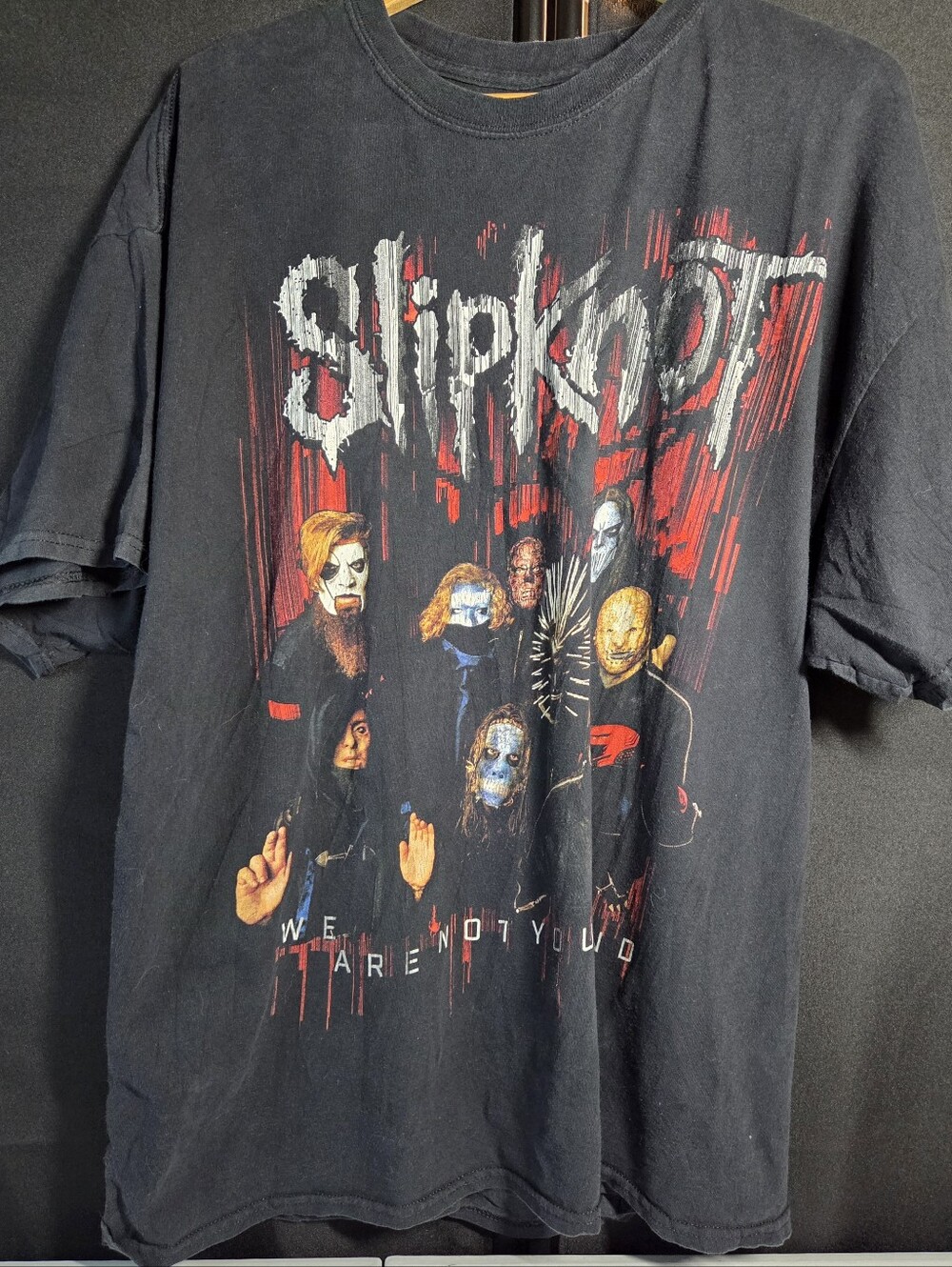 Slipknot We Are Not Your Kind 2019 Tour Tee – Oversized Black Band Shirt